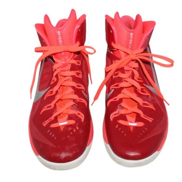Nike Hyperdunk 653483-607 2014 Red Excellent ConditionSize 14 - Picture 1 of 13
